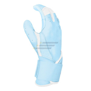 Gants de frappeur de baseball et softball OEM personnalisés en cuir de chèvre, protection des mains, fermeture auto-agrippante, durables, séchage rapide, respirants - Product Image 3