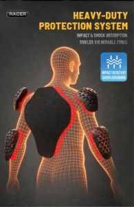 Veste de moto Cordura pour homme, manches longues, réfléchissante, respirante, résistante à l'eau, équipement de protection pour la conduite toute saison - Product Image 6