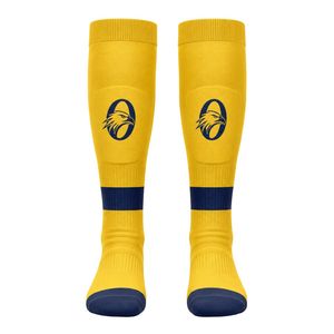 Yellow Blue Ice Hockey Socks Men Women Professional Sports <b>Knee</b> <b>High</b> Athletic Socks Breathable Comfortable Hockey Gear - Product Image 1