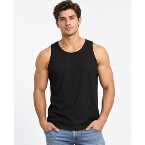 <b>Men</b>’s Casual Tank Tops Wholesale Cotton <b>Sleeveless</b> <b>T</b> <b>Shirts</b> Custom Logo Breathable Gym Fitness Running Summer Clothing Supplier - Product Image 1