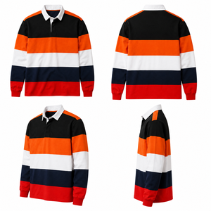 Vente en gros de maillots de rugby personnalisés à manches courtes en polyester tricoté à séchage rapide, fournisseur d'exportation, usine OEM, fabricant privé - Product Image 4