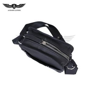 Mochila Cruzada de Piel Sintética Multifuncional para Hombre, con Estampado Geométrico y Cadenas, Nueva Bolsa de Hombro Cuadrada para Viajes y Trabajo, a la Moda - Product Image 2