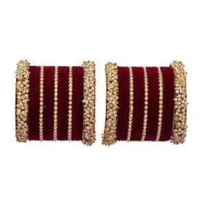 Ensemble de bracelets de mariage islamiques tendance de qualité supérieure, couleur or, collection de bijoux traditionnels indiens et pakistanais pour femmes - Product Image 4