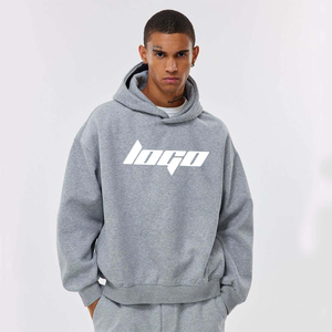 Sweat à capuche surdimensionné pour homme, qualité luxe, 100% coton, molleton épais, style hip-hop, personnalisé, doublure hiver, effet délavé - Product Image 5