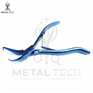 Kit d'outils pour extensions de cheveux bleues, prix de gros, pinces, ciseaux, rasoir, peigne, aiguille à boucle, clips en acier inoxydable avec étui à fermeture éclair - Product Image 2