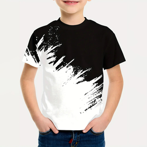 Ensemble T-shirt et short d'été pour garçons, en coton, manches courtes, 2 pièces, vêtements pour enfants, logo personnalisé, OEM ODM, fabricant en gros, Expo - Product Image 1