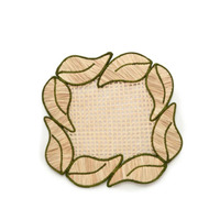 Sous-verre classique en bambou tissé à la main pour la décoration de table, résistant à la chaleur, antidérapant, réutilisable, couleur et taille personnalisables