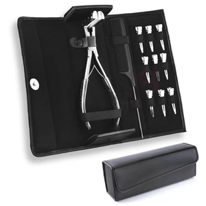 Nouvelles pinces à extensions capillaires en acier inoxydable – Kit d'outils de pose et de retrait d'extensions de cheveux - Product Image 3