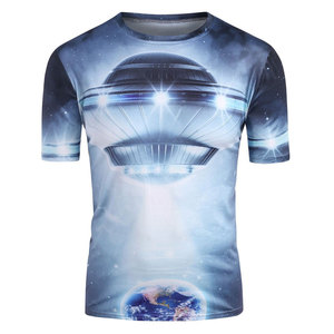 Camiseta DTG de Primera Calidad en Felpa de Poliéster/Algodón, Cómoda y Elegante, de Secado Rápido, Suave y Transpirable, para Hombre - Product Image 1