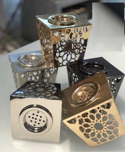 Juego de Quemadores de Incienso Árabes de Metal de Lujo, Venta al por Mayor, Quemador de Carbón para Oud Bakhoor Mubkhar, Decoración para el Hogar de Oriente Medio, Regalo de Ramadán - Product Image 1