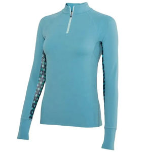 Haut de compression équestre réversible pour femme, respirant, en tissu extensible, de haute qualité, pour l'entraînement équestre - Product Image 2