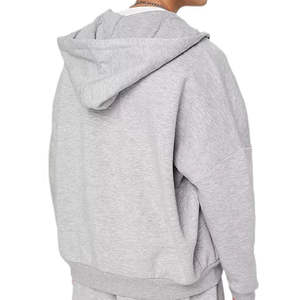 Ensemble de survêtement pour homme, très vendu, couleur unie, respirant, avec sweat à capuche zippé, service OEM - Product Image 4
