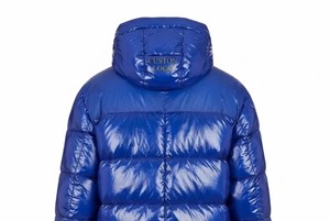<b>Men's</b> Blue Hooded Puffer <b>Jacket</b> Waterproof Thick Nylon Shell Zipper Closure Casual Winter Wear Solid Color Regular Fit - Product Image 4