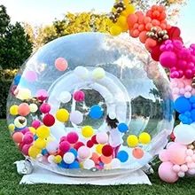 Diskon besar balon pesta anak-anak balon raksasa bening kristal tiup Igloo kubah gelembung tenda transparan balon tiup rumah - Product Image 2