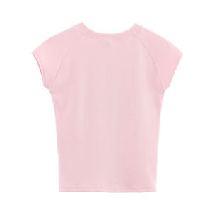 Camiseta con gráfico de texto My Favourite Color Is Playa para mujer, 2026, color rosa bebé, manga corta, estampado verde, informal, de verano, HD - Product Image 5