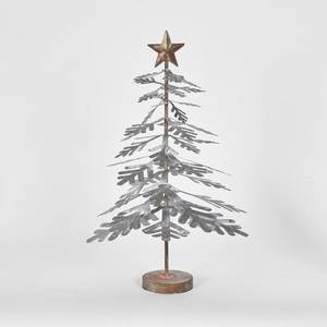 The Metal Wave Raw Aluminium Eco-Friendly Durable 10 Inch Modern <b>Christmas</b> <b>Tree</b> Decorations <b>Stand</b> - Product Image 4