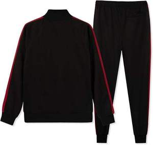 Ensemble de survêtement pour homme de haute qualité personnalisé, 100% coton, 2 pièces, tenue décontractée, survêtement de sport contrasté, ensemble de vêtements de sport - Product Image 6