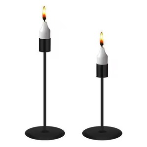 Nouveau Bougeoir en Métal Noir Lisse Fait Main, Idéal pour la Saint-Valentin et la Décoration de Table à Domicile - Vente Flash - Product Image 4