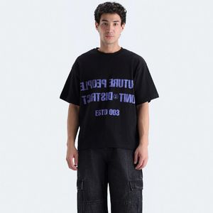 เสื้อยืดโอเวอร์ไซส์ทรงหลวมสำหรับผู้ชาย DAPHNIA คุณภาพสูง พร้อมโลโก้สั่งทำด้านหน้าและด้านหลัง สำหรับทุกเพศ - Product Image 1
