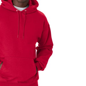 Sudadera con Capucha Roja para Hombre, Corte Regular, Felpa de Algodón, Estilo Casual para Otoño, con Bolsillo Delantero y Capucha con Cordón Ajustable - Product Image 2
