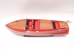 Modelo de Lancha Rápida de Madera Chris Craft Runabout 1930 Hecho a Mano - Réplica a Escala de Lancha Clásica para Decoración de Hogar u Oficina - Product Image 1