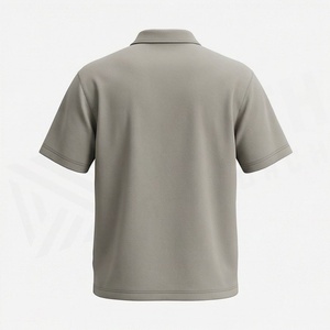 เสื้อโปโลผู้ชายไซส์ใหญ่พิเศษ ผ้าฝ้าย 100% แขนสั้น คอซิป 1/4  รับสั่งทำสีได้ ระบายอากาศได้ดี - Product Image 2