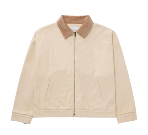 Men's Beige 12 Oz Heavy Duty Canvas <b>Worker</b> <b>Jacket</b> Custom Lined Casual Streetwear Work <b>Jacket</b> - Product Image 1