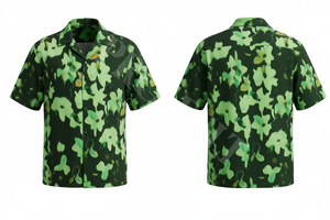 Camisa de Vestir de Franela de Manga Larga para Hombre con Diseño Floral Personalizado, Camisa Casual de Verano con Botones, Transpirable, Ecológica y de Secado Rápido - Product Image 4