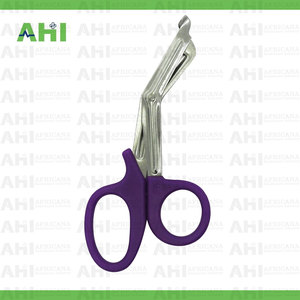 Tijeras para Trauma AHI Púrpuras, Tijeras Médicas de Acero Inoxidable, Tijeras de Emergencia para Paramédicos y EMT, Cortador de Vendajes, Certificación CE Clase I - Product Image 4