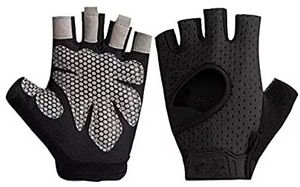 Guantes Deportivos Unisex Transpirables de Cuero, Medios Dedos, Ligeros, Impermeables, Resistentes al Viento, con Correa Ajustable para la Muñeca, para Gimnasio, Fitness y Carreras - Product Image 3