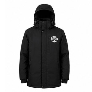 Parka pour homme de qualité supérieure avec design coupe-vent et isolation thermique, capuche réglable, manteau d'hiver pour la randonnée - Product Image 1