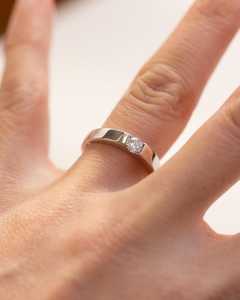 <b>Solitaire</b> Round Diamond Wedding Band <b>Ring</b> Lab Grown Original 925 Sterling <b>Silver</b> Fine Gift For Lovers - Product Image 3
