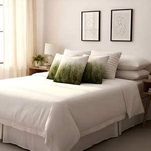 5PC 3x Ombre Faux Fur and 2x Boho <b>Cream</b> Tassel Pillowcase <b>Set</b> Decorative <b>Sofa</b> and Bed Throw Pillow Covers - Product Image 5