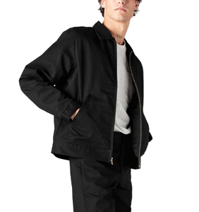 <b>Canvas</b> Man <b>Jacket</b> Custom Twill Cotton <b>Work</b> Wear with Zipper Turn Down Collar Solid Worker <b>Jacket</b> For Men - Product Image 3