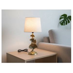 Base de lampe de table en aluminium en forme de feuille de Ginkgo sans abat-jour, lampe de chevet décorative, lampe de couloir, décoration de salon, prix de gros - Product Image 6