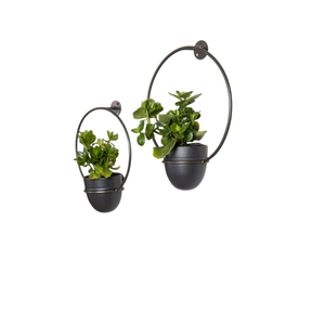 Ensemble de jardinières suspendues en métal, support à plantes moderne en fer noir, pots de fleurs d'intérieur, décoration de la maison, jardin vertical, utilisation au bureau - Product Image 4