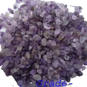 กรวดและเศษอเมทิสต์สีม่วงขัดเงาด้วยเครื่องจักร เกรด AAA สำหรับปูพื้น หินตกแต่ง โหราศาสตร์ และการใช้งานทางชีวภาพ - Product Image 1
