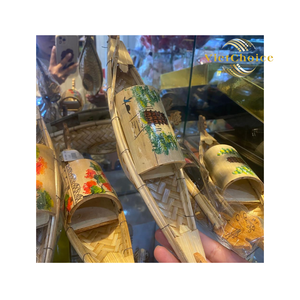 Premium Eco-Friendly Natural Bamboo <b>Woven</b> Boat Tray-Vintage Style Multi-Purpose Storage <b>Basket</b> Handmade Gift Set From Vietchoice - Product Image 1