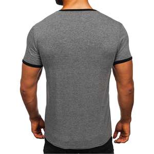 T-shirt pour homme au design unique, 100 % coton, couleur unie, tissu doux et respirant, écologique, séchage rapide, streetwear décontracté, confortable, coupe classique - Product Image 2
