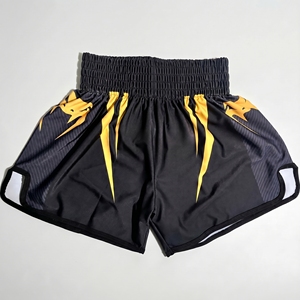 Wholesale Breathable Sublimated Kickboxing <b>Trunks</b> Custom Logo <b>Men</b> Fitness Training Muay Thai Shorts - Product Image 1