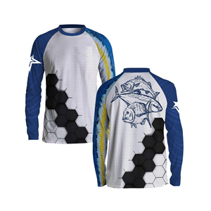 เสื้อตกปลาแขนยาวแบบเรียบ ป้องกันรังสียูวี ผลิตตามสั่ง OEM สำหรับชาวประมงโคลอมเบีย ผ้าฝ้าย/ใยไผ่ ระบายอากาศ แห้งเร็ว - Product Image 4