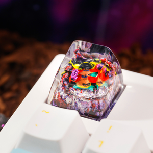 Teclas Artesanales Bosque Místico, Teclas Artesanales Personalizadas, Teclas Anime Lindas, Teclas Verdes, Juego de Teclas, Teclas de Madera - Product Image 2