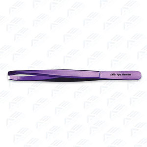 Pinzas de Precisión para Cejas y Pestañas, de Acero Inoxidable Resistente, de Alto Volumen, con Punta Angulada, Venta al Por Mayor - Product Image 3