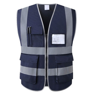 Gilet de sécurité respirant à ajustement réglable certifié CE, haute visibilité, vêtements de travail réfléchissants, construction durable et légère pour la route - Product Image 1