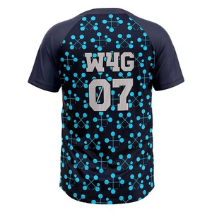 High Quality Baseball Jersey Sublimated Print Moisture Wicking 100% <b>Polyester</b> Short Sleeve Unisex Adult Autumn/Winter - Product Image 6