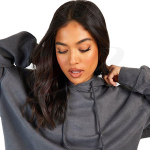 Hooded <b>Tracksuit</b> Casual Two Piece Set Soft Hoodie And Jogger Sportswear Comfortable Daily Wear Women <b>Plain</b> Hooded <b>Tracksuit</b> - Product Image 5