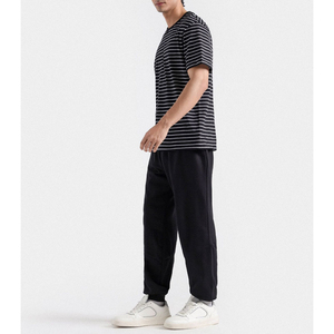 เสื้อยืดวินเทจผู้ชายพรีเมียม ผ้าฝ้าย 100% แขนสั้นลายทาง น้ำหนักเบา สกรีนลายได้ตามสั่ง เสื้อยืดลำลองผู้ชาย - Product Image 2