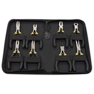 High Quality Stainless Steel Jewelry <b>Pliers</b> <b>Set</b> 8 Piece Hand Tool Kit Needle Nose Wire Cutter Nose <b>Pliers</b> for DIY Repair BY ZUOL - Product Image 1
