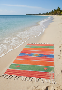 Alfombra/Alfombra de pasillo moderna de felpa floral hecha a mano de algodón - Lavable a máquina con reverso reversible para ejercicio, viajes y uso doméstico - Product Image 2