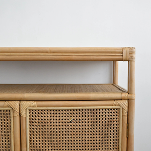 Mueble de Ratán Moderno Extensible Directo de Fábrica, Gabinete de Almacenamiento de Múltiples Niveles para Sala de Estar, Hogar, Bar, Hotel, Resort - Product Image 4